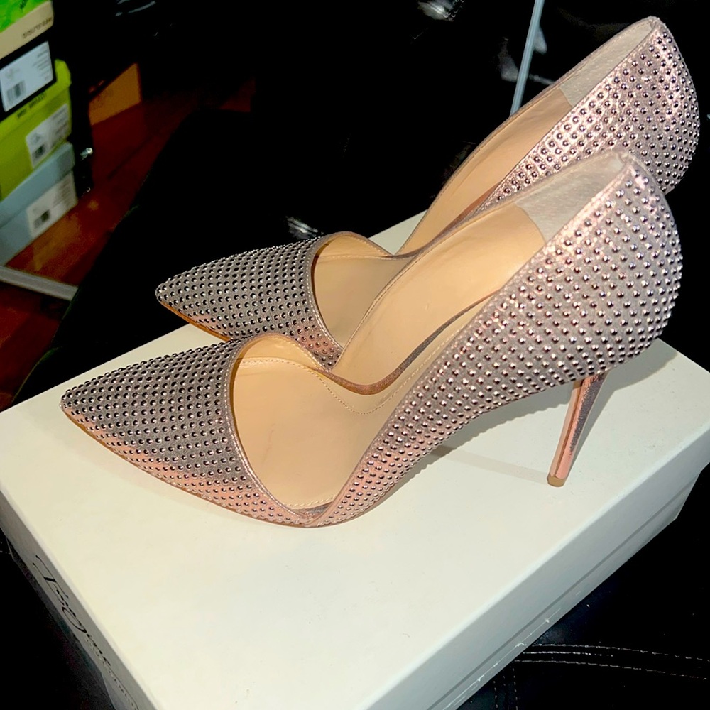 Imagine Vince Camuto Ossie d’Orsay, Rose Gold - Size 8.5